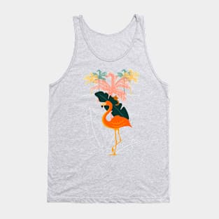 Cat and Flamingo Tank Top